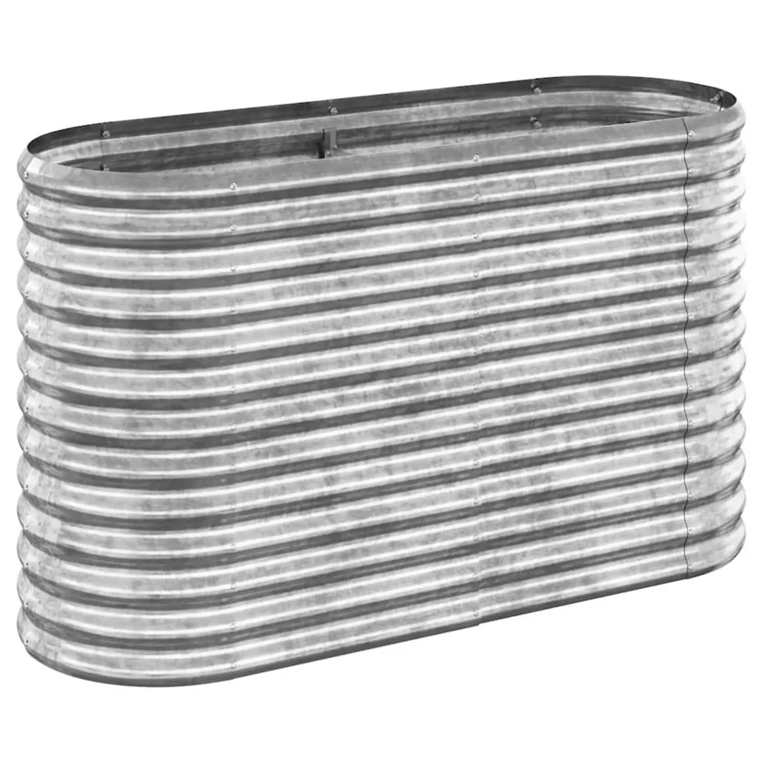 Furnicato Hochbeet Verzinkter Stahl 114x40x68 Cm Silbern