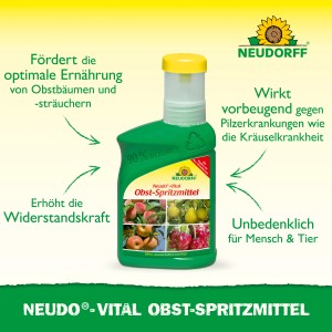 Neudorff Neudo-Vital Obst-Spritzmittel 250ml: Pflanzenstärkung für gesunde Obstbäume und -sträucher.
