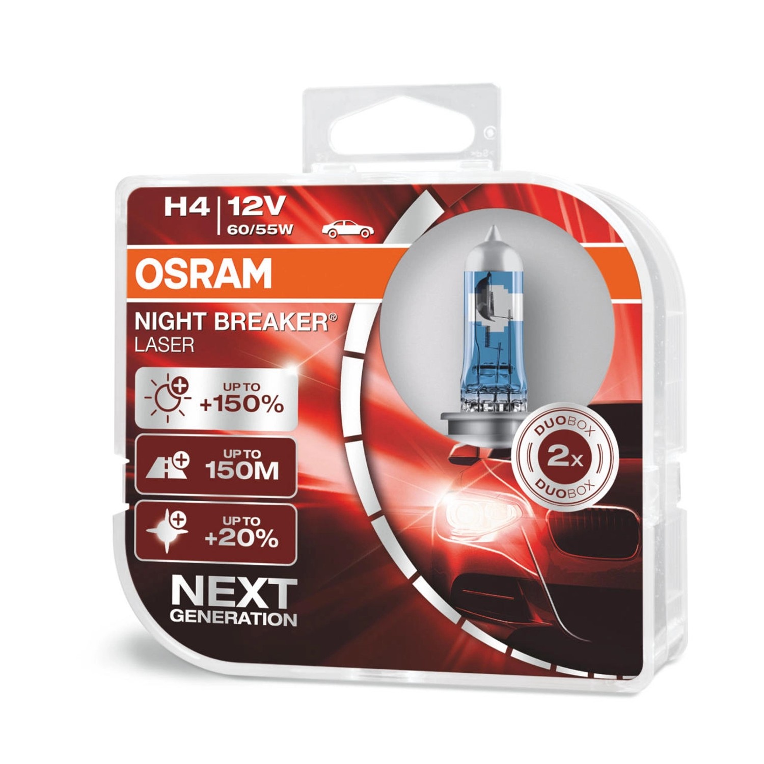 Osram Night Breaker Laser H4 Duobox