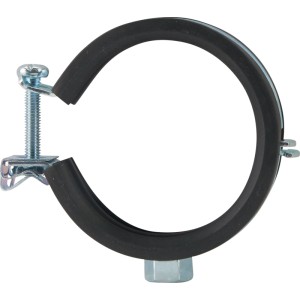 Gelenkrohrschelle M8, 26-28mm, verzinkt für Schallschutzrohre.