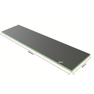 Duschparadies Bauplatte XPS 2500x600x40mm Fliesenplatte Hartschaum Dämmplatte Verrottungsbeständiger 5er-Pack