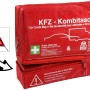 Kalff Kfz-Kombitasche mit Erste-Hilfe-Set, Warndreieck und Warnweste für die Pannenhilfe.
