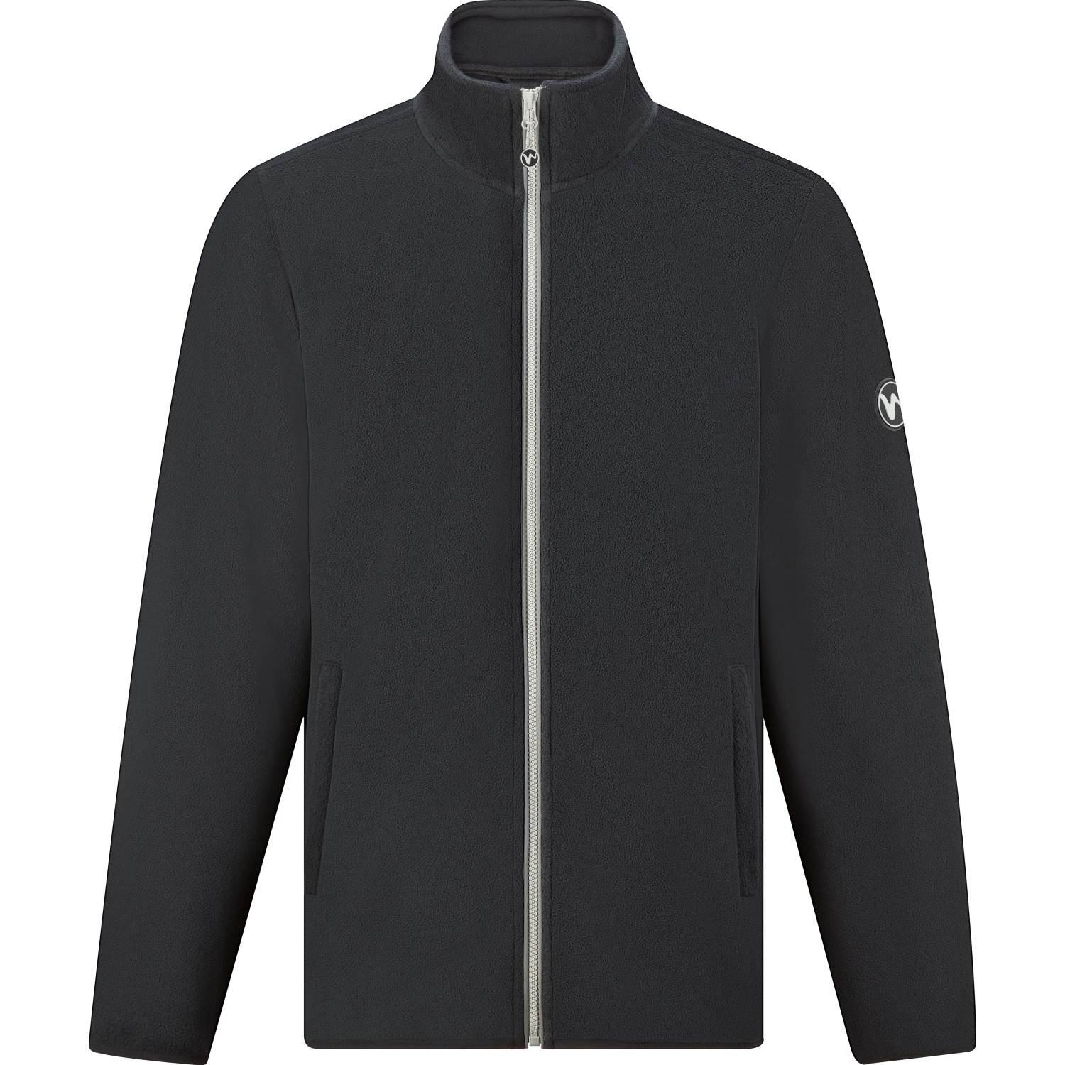 Fleece-Jacke Schwarz Größe S