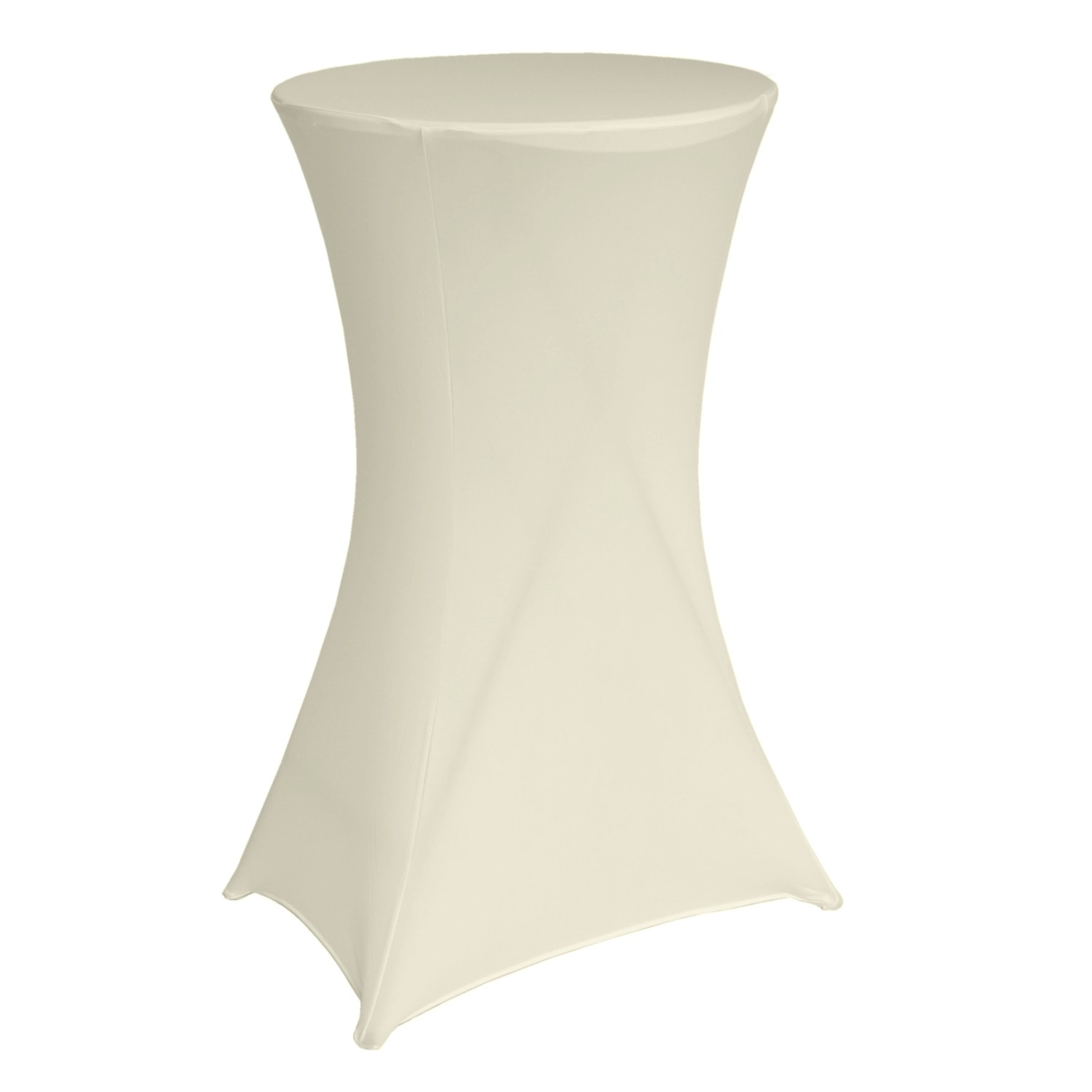TRUTZHOLM 2x Stehtischhusse Husse Stretch Durchmesser 60cm Beige günstig online kaufen
