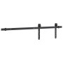 vidaXL Schiebetürbeschlag Set, 91 cm, Karbonstahl, schwarz. Für Schranktüren.