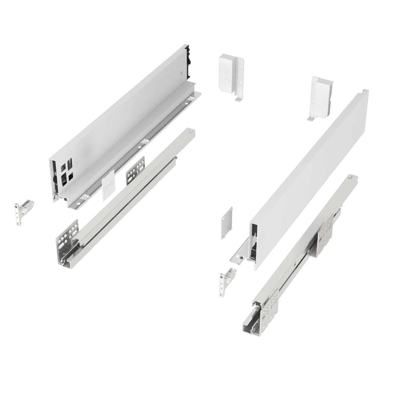 SOTECH Schubkastensystem Junker Slim H 84 mm L 300 mm 40kg Soft Close Weiß