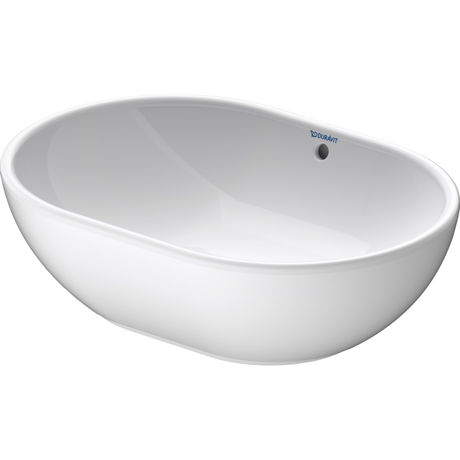 Duravit Aufsatzwaschbecken Foster 49,5 cm mit Überlauf Weiß WonderGliss