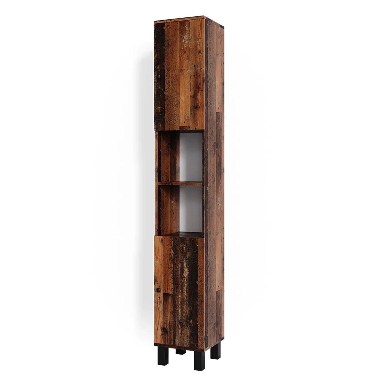 Vicco Badschrank Fynn Eiche Rustikal 30 x 190