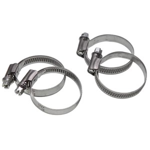 Summer Fun Schlauchverbinder, 2er-Pack mit 4 Schlauchklemmen für Pool-Schläuche (Ø 38 mm).