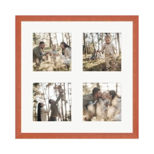 WANDStyle Galerierahmen in Kirschbaum für 4 Fotos (10x10 cm).