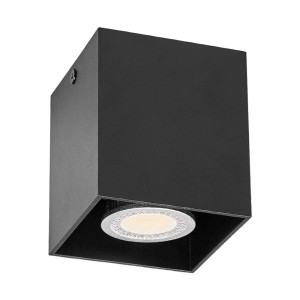 Arcchio Deckenlampe Carson 9620709 Modern in Schwarz aus Aluminium 1-flammig GU10 Flurleuchte