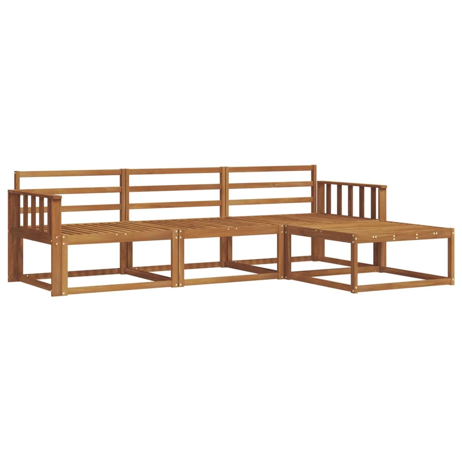 vidaXL Outdoor-Sofagarnitur 4-Tlg Natur Massivholz Akazie 3367397