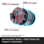 Detailaufnahme: Bürstenloser Motor des Einhell Akku-Ventilators für mehr Leistung und Lebensdauer.