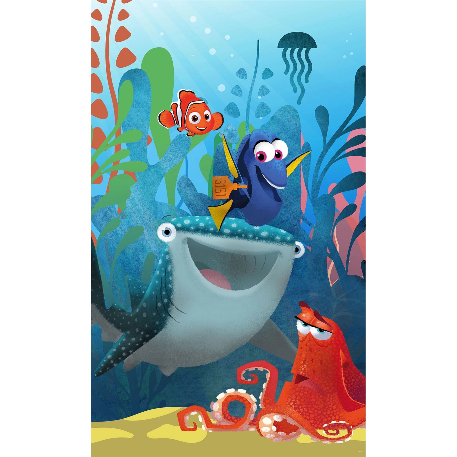 Disney Fototapete Findet Dorie Blau und Orange 150 x 250 cm 610039 günstig online kaufen