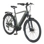 Prophete Trekking E-Bike Entdecker 4.0, moosgrau-schwarz matt, 28 Zoll. Komfortables Herren E-Bike mit Mittelmotor.