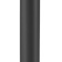 Schwarzer LED-Solarspieß, 40 cm, für Gartenwege und Außenbereiche.