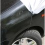 Eufab Halbgarage Gr. M in Silber am Auto befestigt, schützt vor Frost und Schmutz.