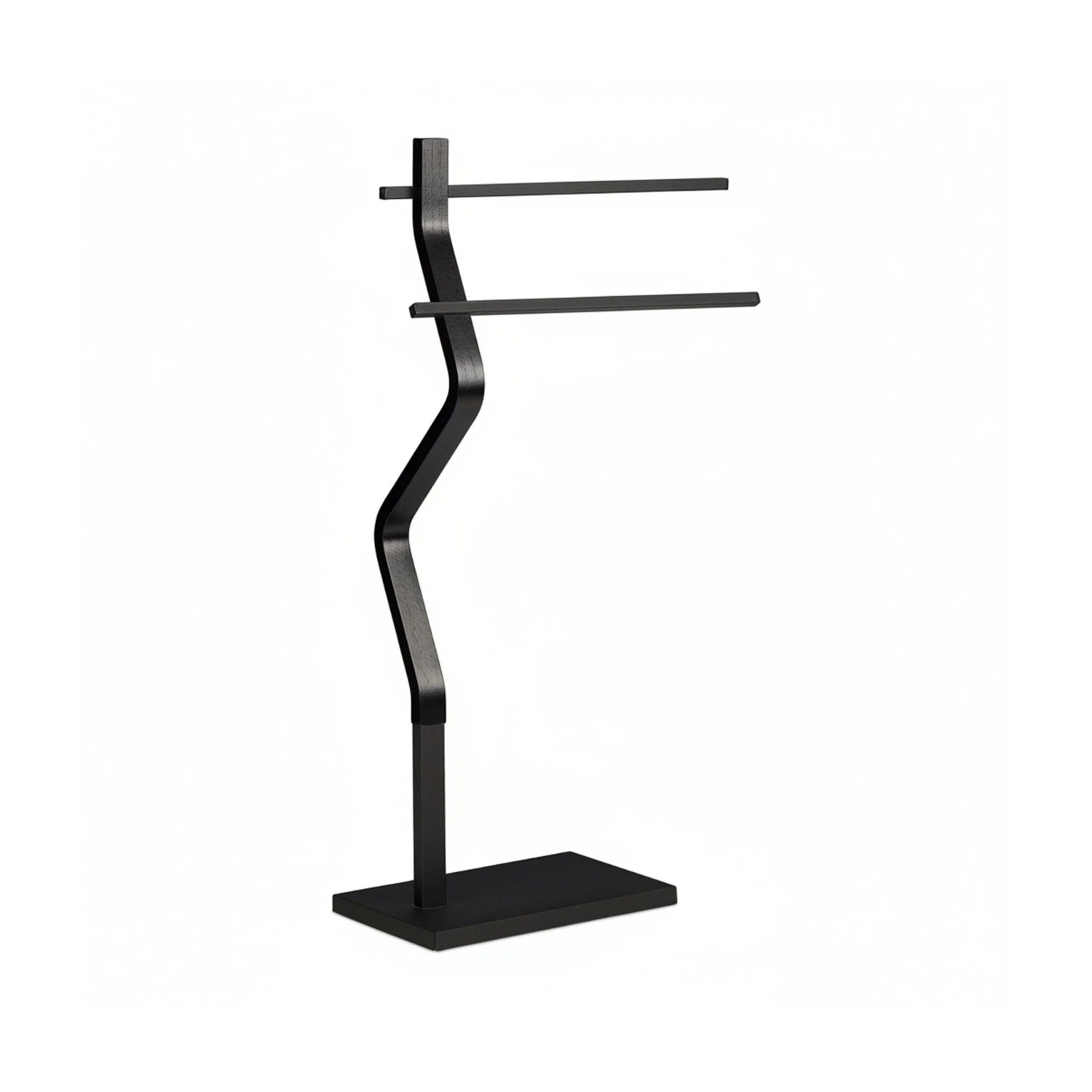 Relaxdays Handtuchständer Stahl Schwarz 85 cm x 43,5 cm x 20 cm