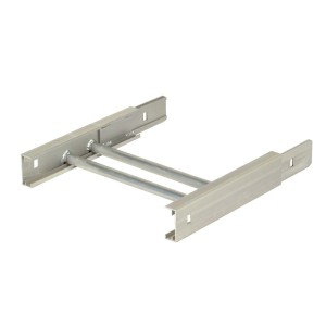 Haemmerlin Leiterelement, verstärkt, 0,5 m, Stahlgrau, mit Schnellbolzen für Bauaufzug.