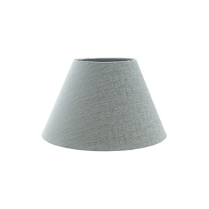 PR Home Empire Carnaby Lampenschirm Silber Grau mit Struktur 22x13,5cm mit Klammer Befestigung