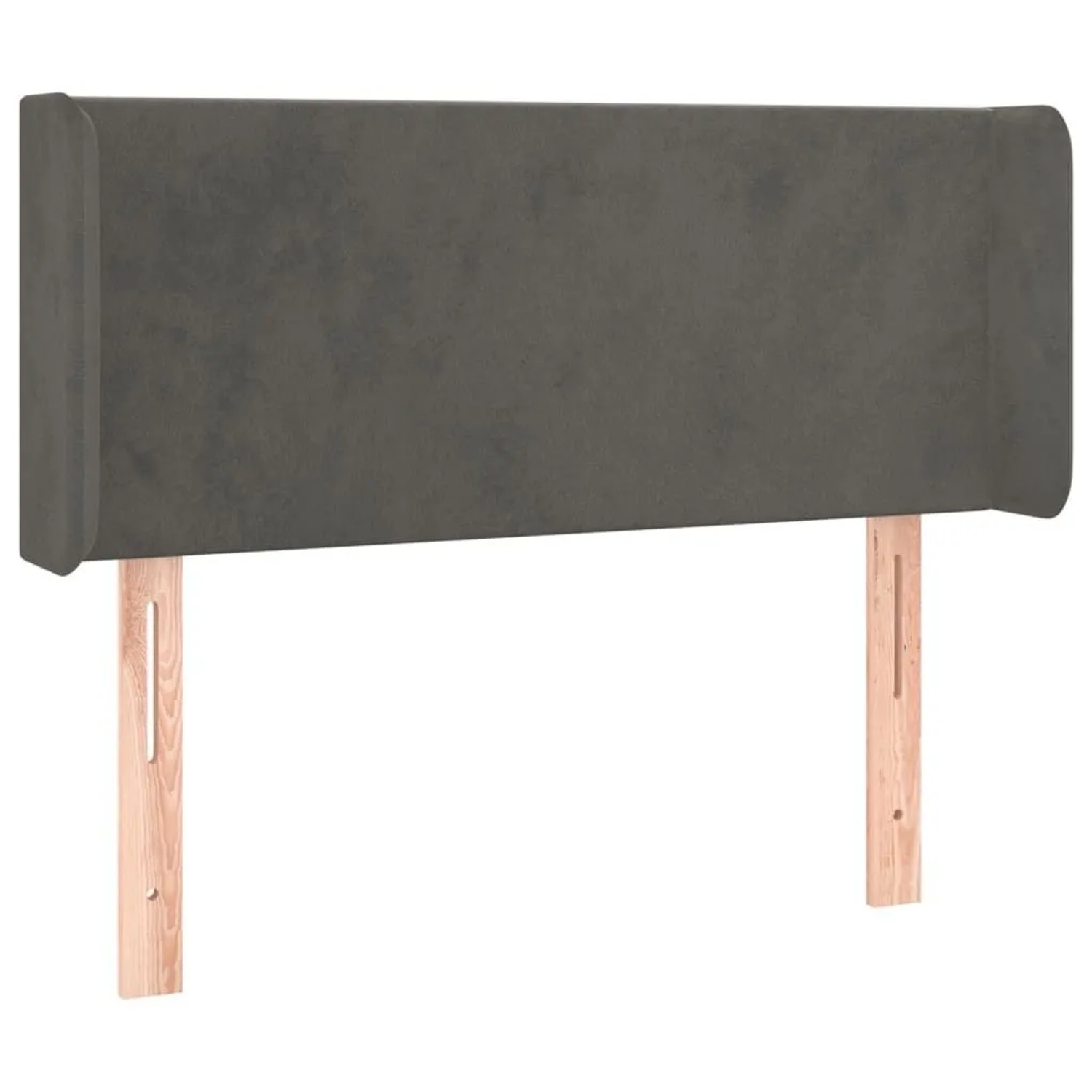 vidaXL Kopfteil mit Ohren Dunkelgrau 83x16x78/88 cm Samt 3118519