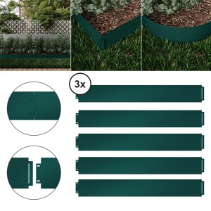 OK-Living Rasenkante, grün, 15 m, zur Beetbegrenzung und als Mähkante im Garten.