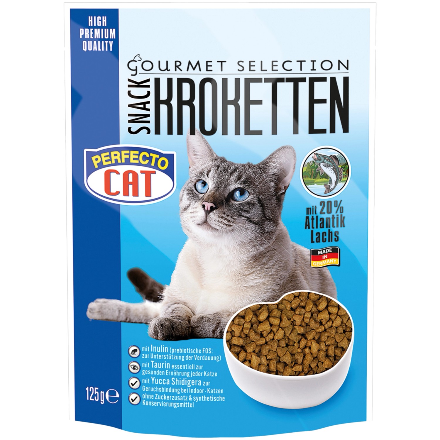 Perfecto Cat Katzensnack Kroketten Atlantiklachs 125 g