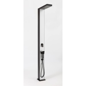 Steinbach Solardusche Skyfall Chrome mit Regendusche, Handbrause und Schwalldusche.