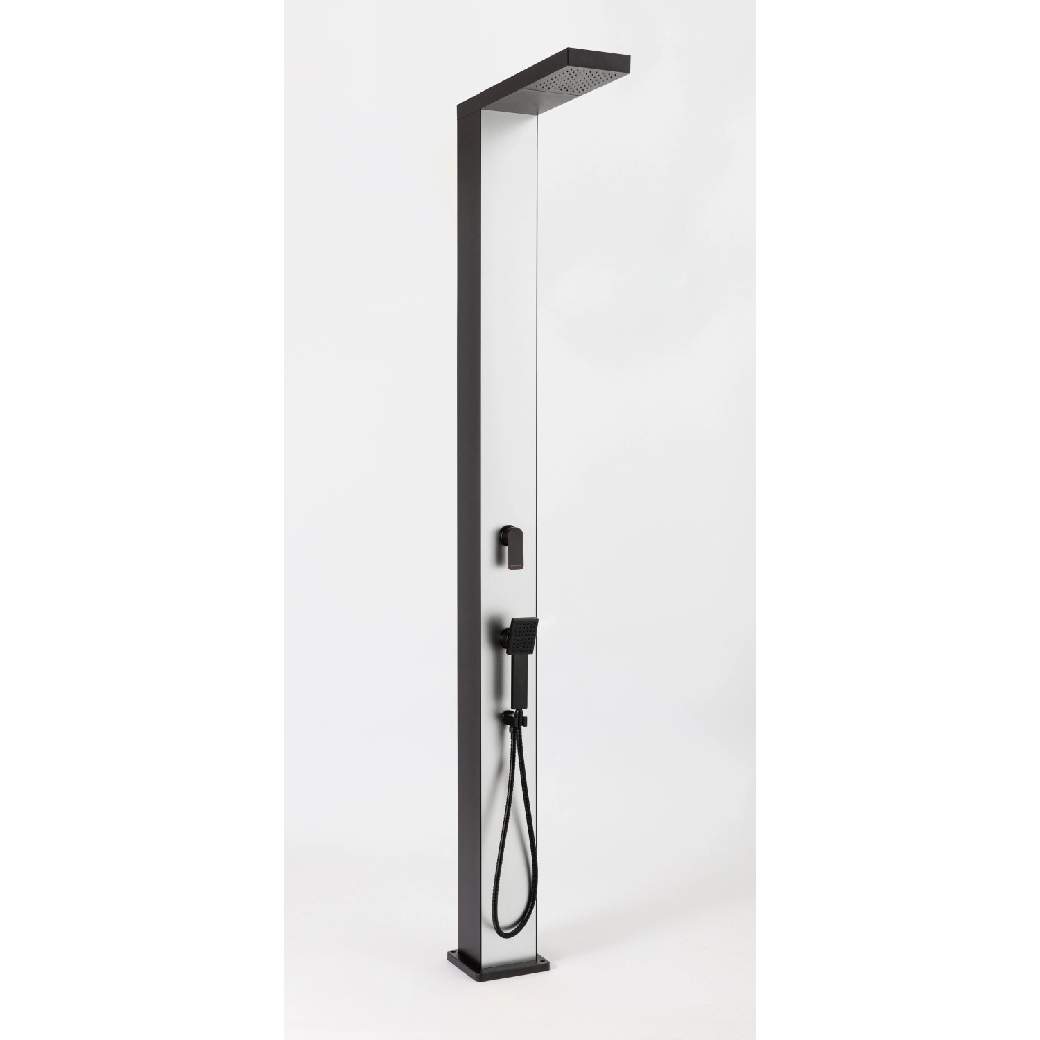 Steinbach Solardusche Skyfall Chrome mit Regendusche, Handbrause und Schwalldusche.