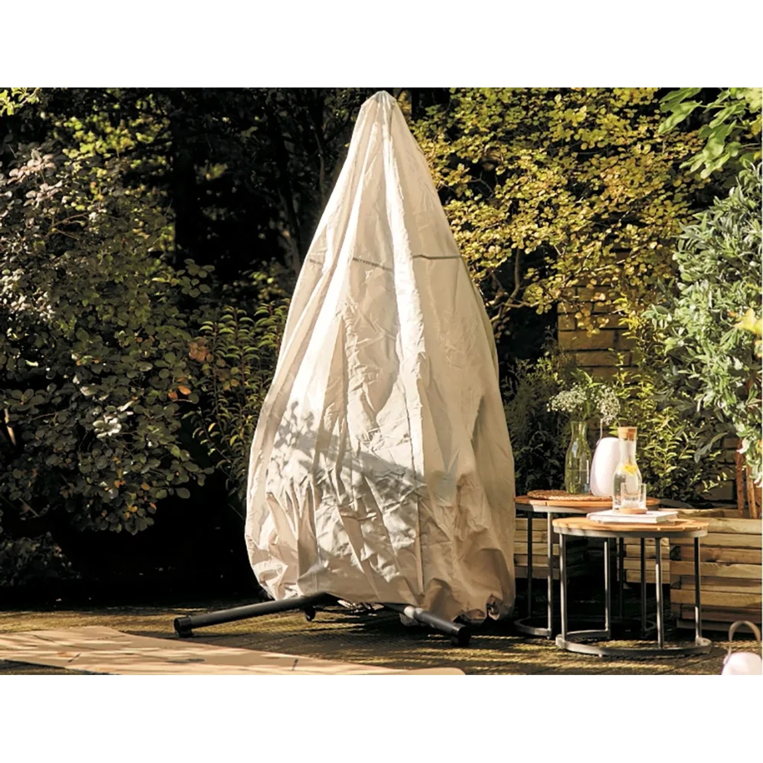 Siena Garden Schutzhülle Yobaya, grau, Ø 115x203 cm, für Hängekorb, mit Active Air System.