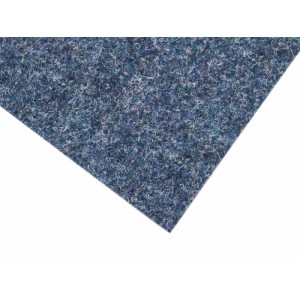 Blauer Primaflor Nadelfilz Merlin Teppichboden, robust und strapazierfähig.