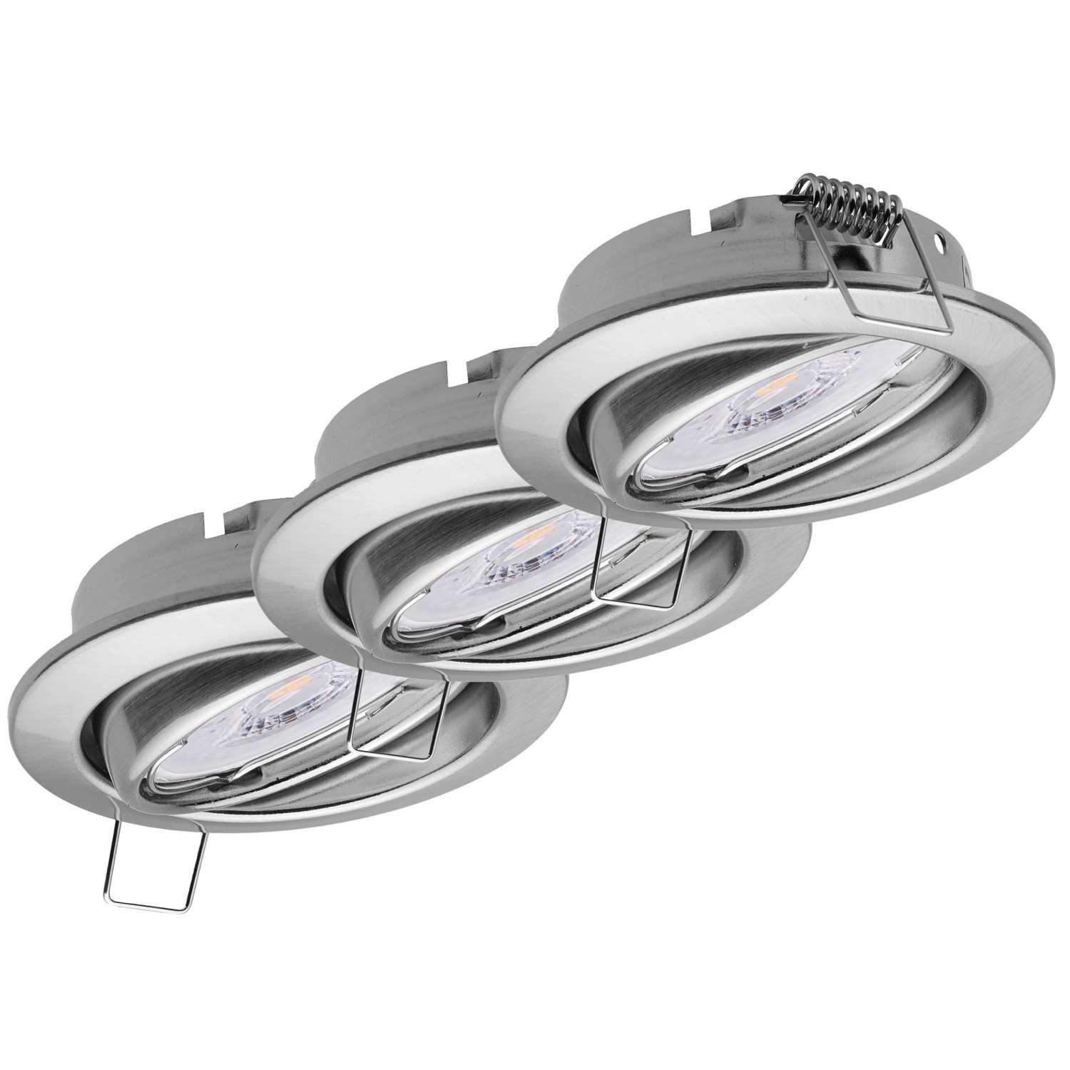 Oktaplex 3er Set Einbauspot Dijon Schwenkbar inkl. LED Modul Neutralweiß Ed günstig online kaufen
