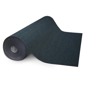 Anthrazitfarbener Messeteppich Malta als Rollenware für Büro und Wohnraum, 200x400 cm.