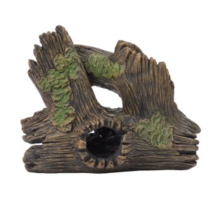 Relaxdays Aquariumdekoration Polyresin Braun Ungiftig Versteckhöhle 17 cm x 20 cm x 10 cm 0,25 kg
