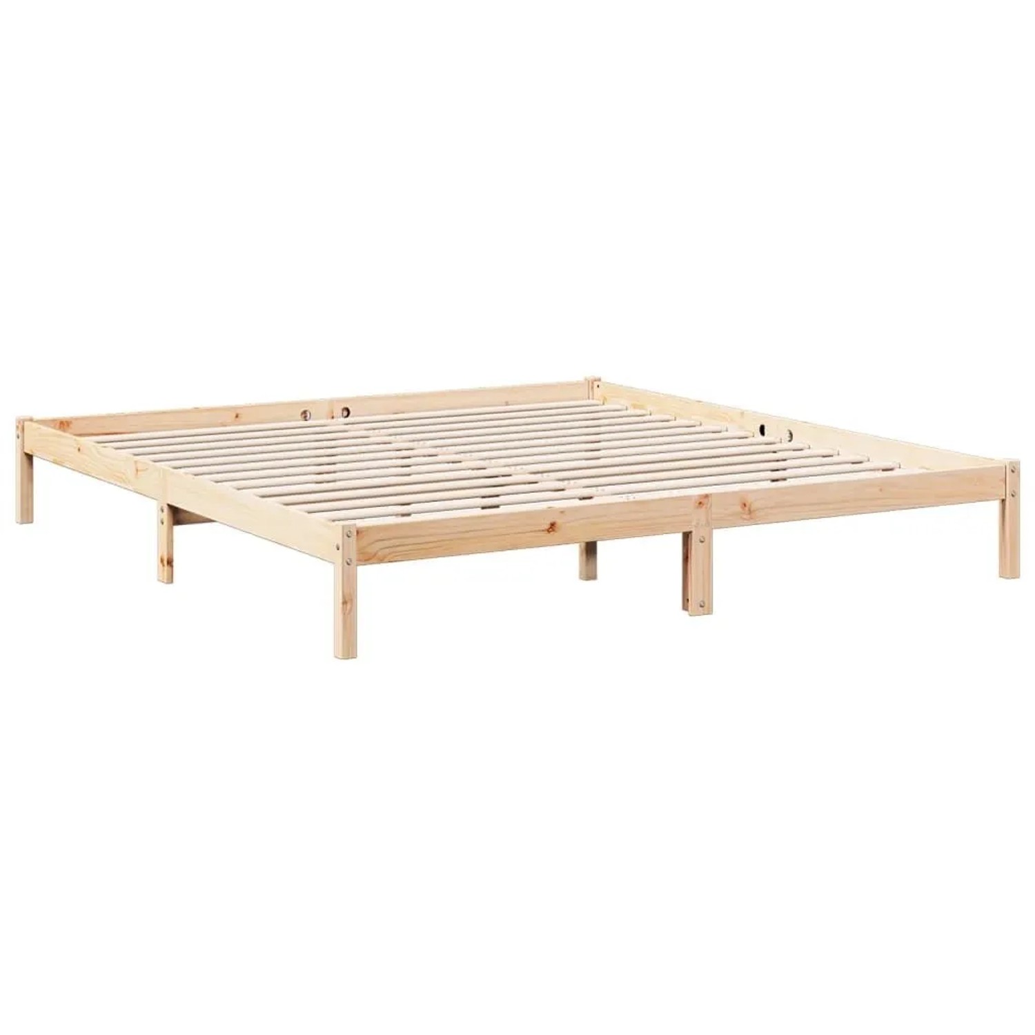 vidaXL Massivholzbett Extra Lang ohne Matratze 200x210 cm Kiefernholz 85241 günstig online kaufen