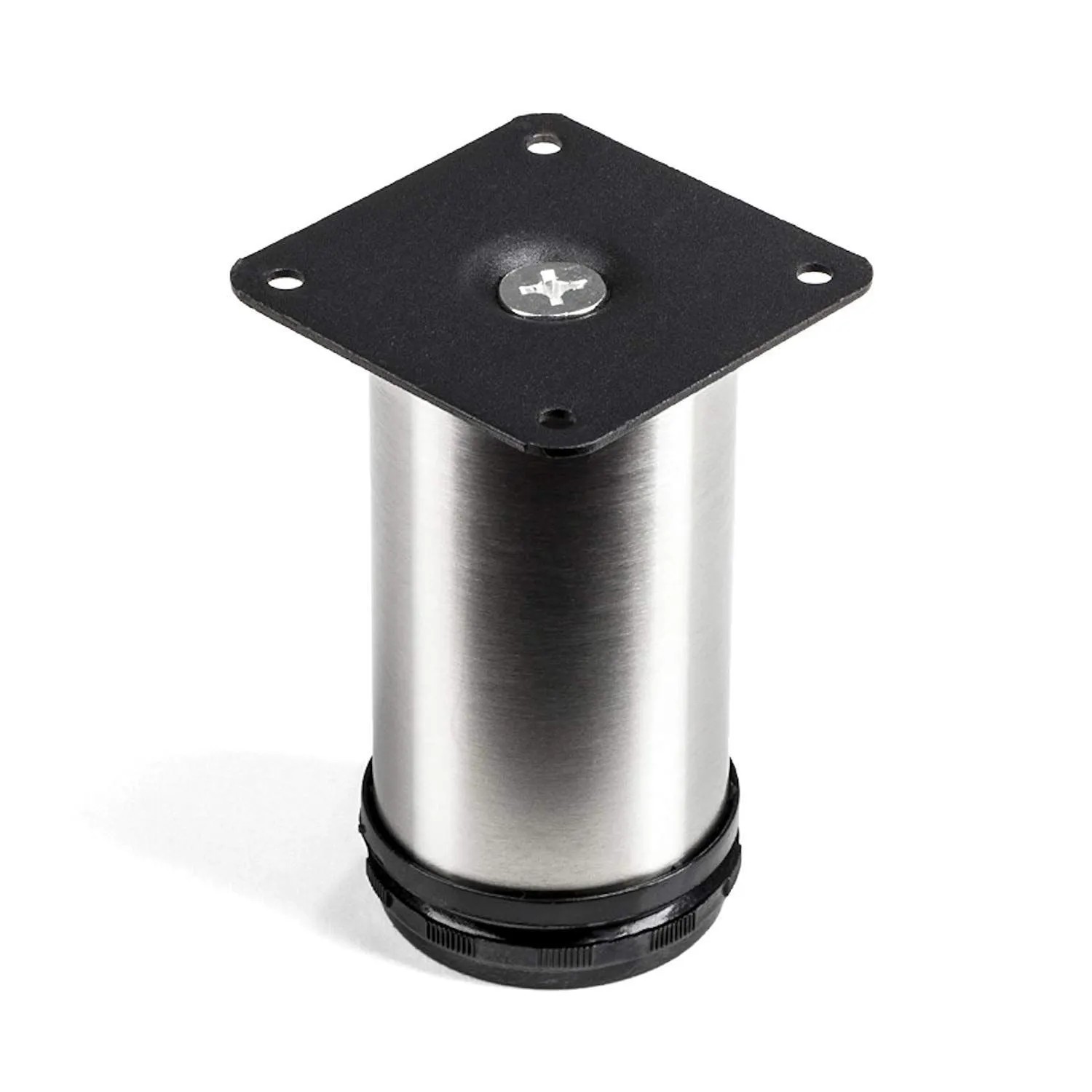 SOTECH 4er Set Möbelfuß JIMMY Ø50 mm Höhe 100 mm Edelstahl Gebürstet