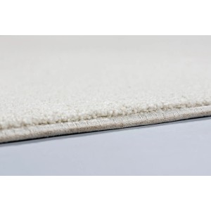 Detailansicht: Schöner Wohnen Teppich Pure, 67x130 cm, Creme. Moderner, flauschiger Teppich.