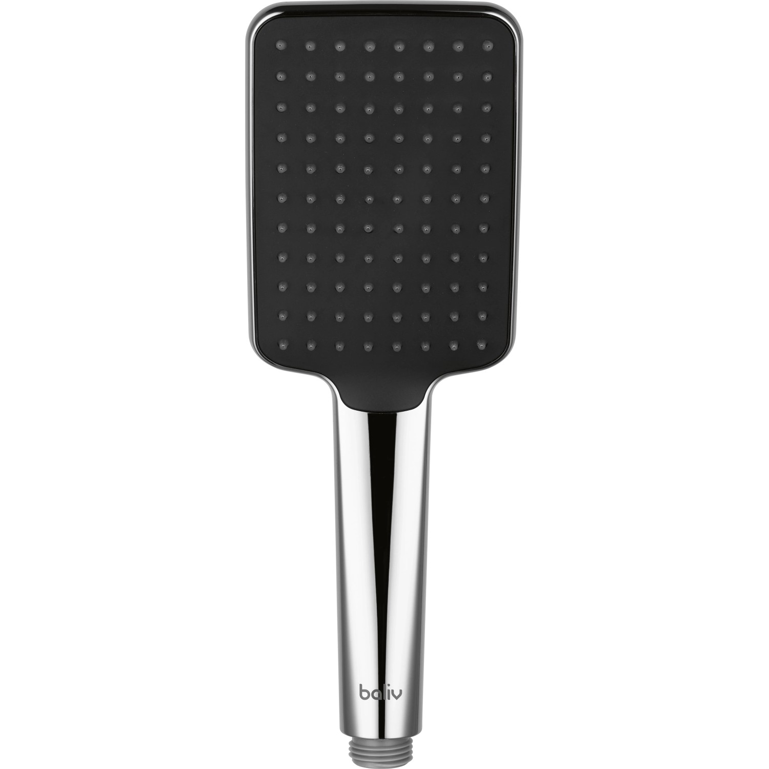 baliv Handbrause HBR-120.270, verchromt und schwarz, mit Antikalk-Noppen.