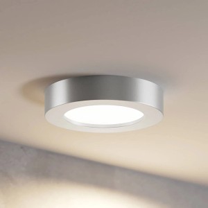 PRIOS LED Deckenleuchte Edwina 9917033 Modern in Alu aus Aluminium 1-flammig Badezimmerleuchte