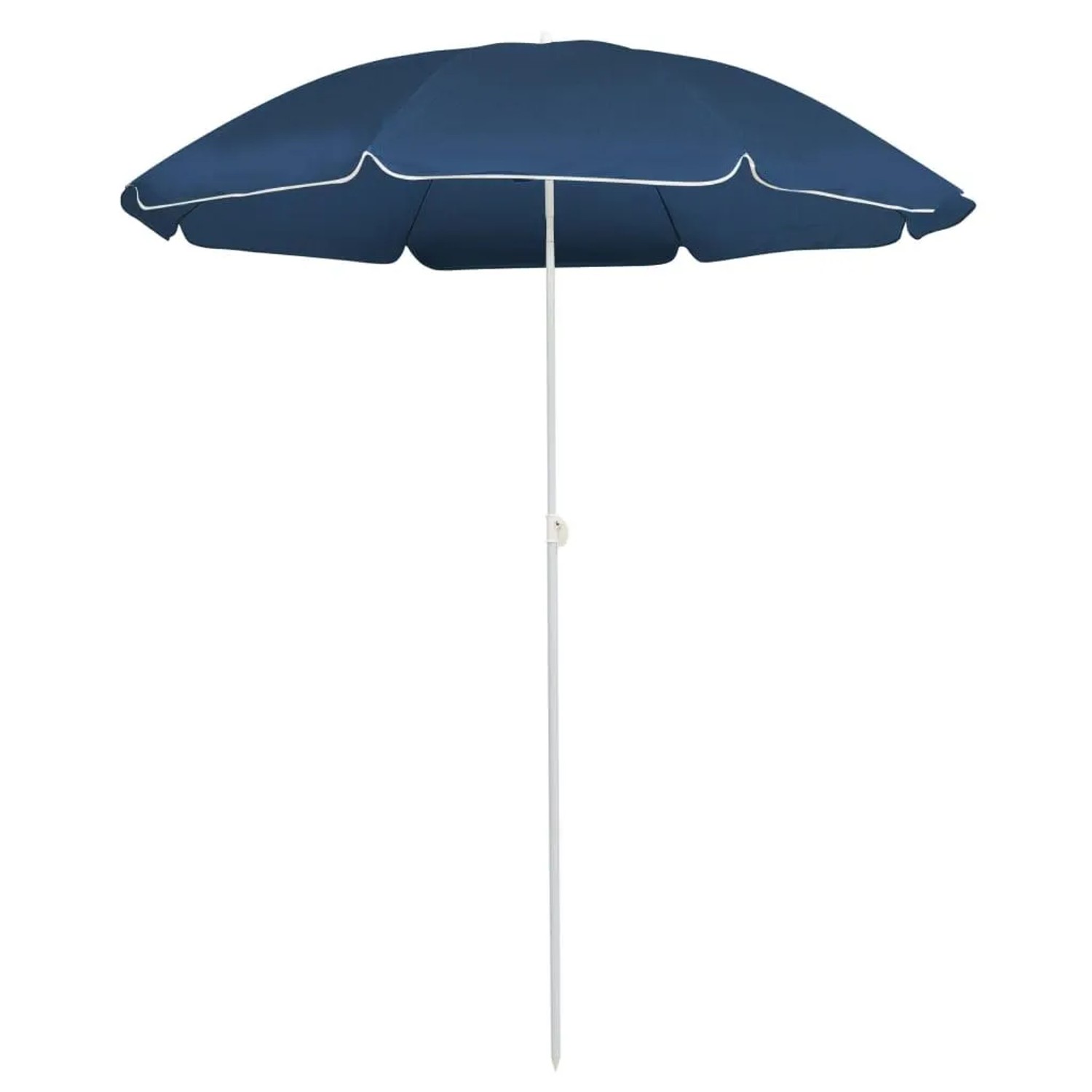 Furnicato Sonnenschirm Mit Stahlmast Blau 180 Cm