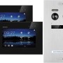 Balter EVO Video-Türsprechanlage für Einfamilienhaus mit 2x 7 Zoll Monitor Silber-Schwarz