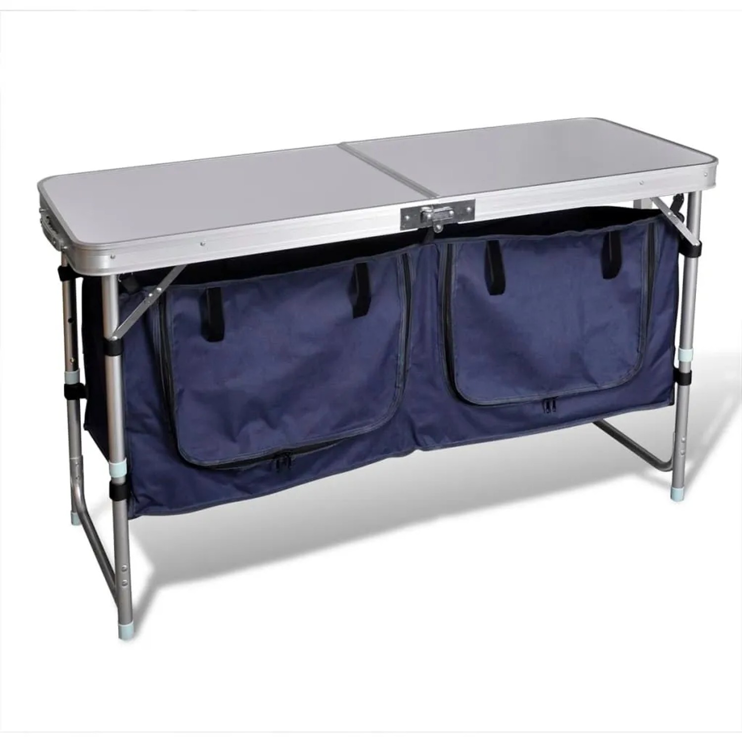 vidaXL Campingmöbel Stauraum aus Aluminium Zusammenklappbar 41331
