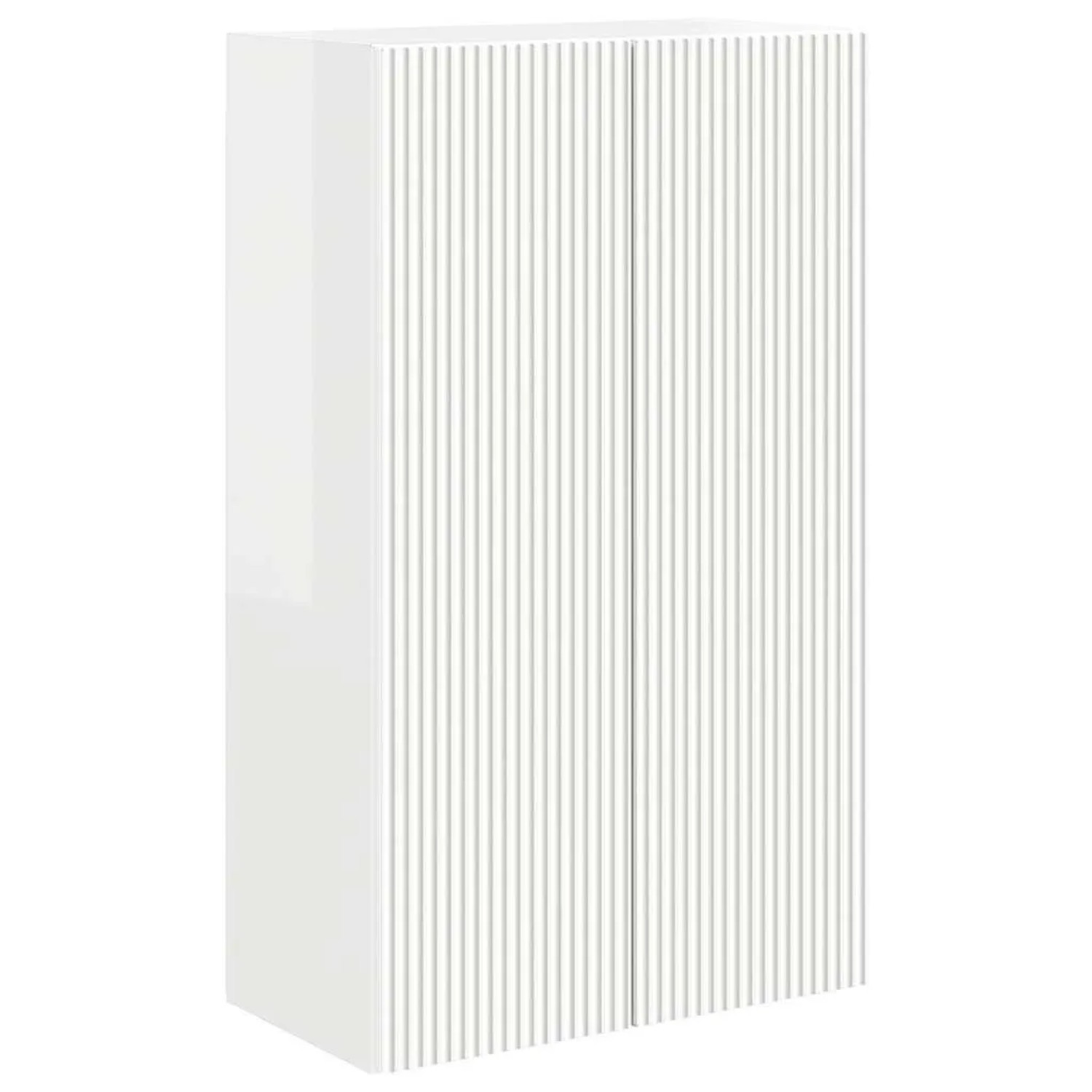 vidaXL TV-Wandschrank Hochglanz Weiß 59,5 x 31 x 100 cm Holzwerkstoff 892373