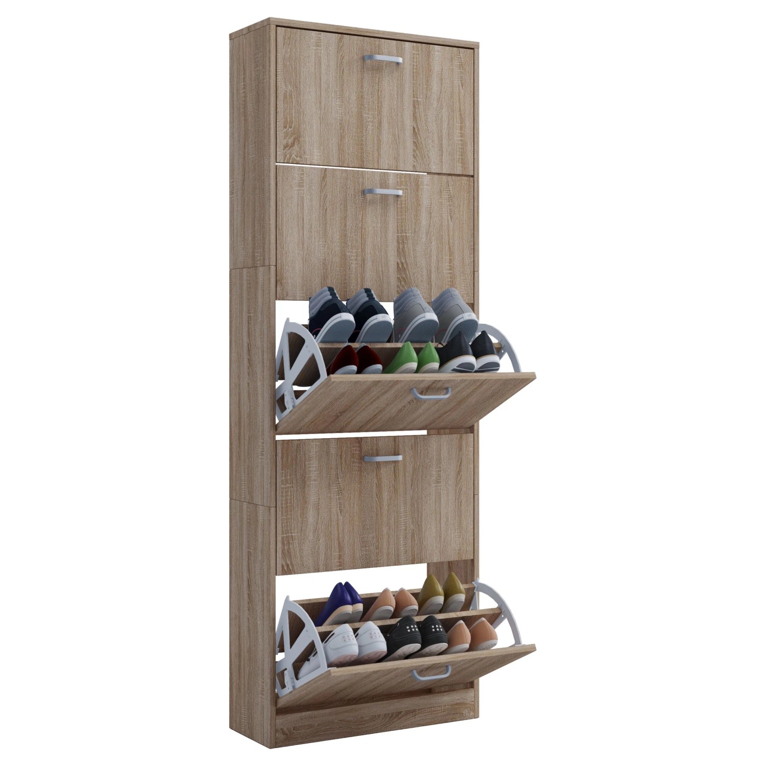 VCM Schuhschrank Sipos Sonoma-Eiche
