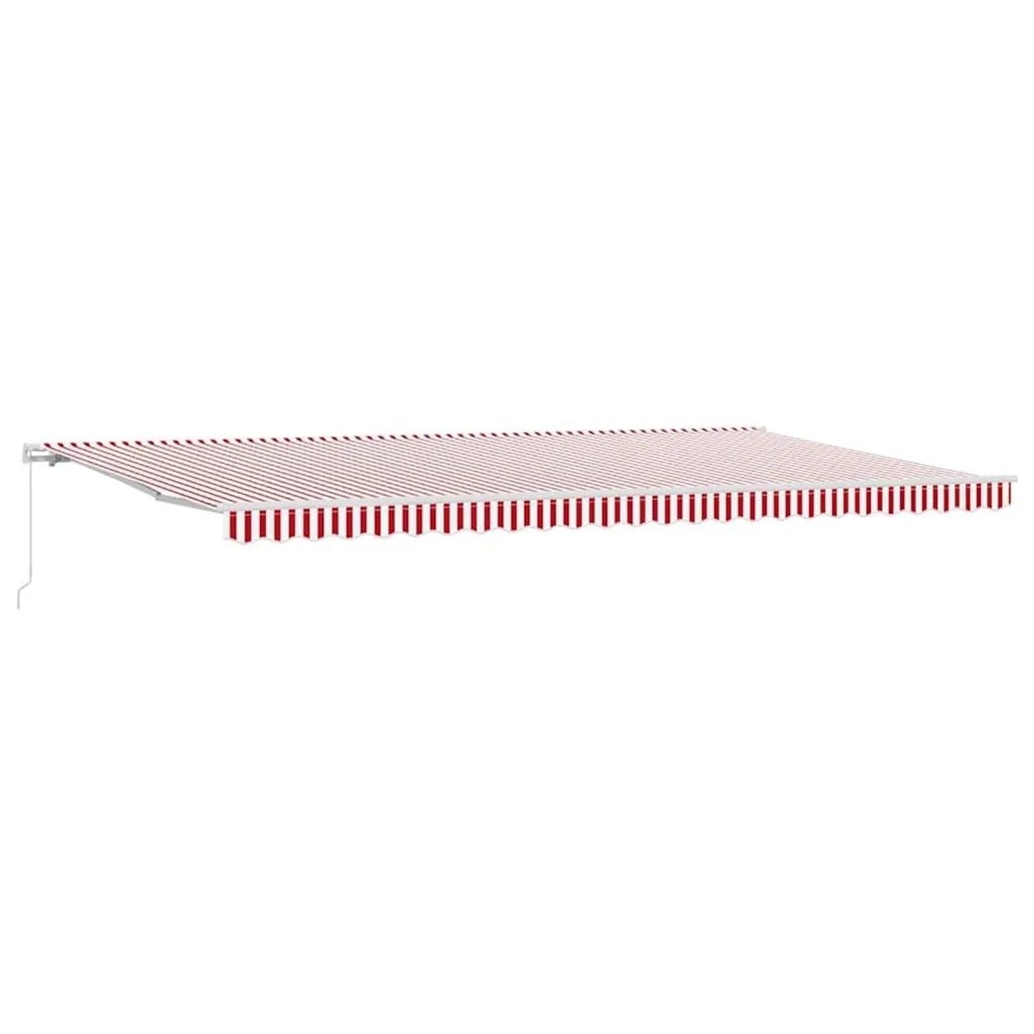 vidaXL Einziehbare Markise Rot und Weiß 600 x 350 cm 3331717