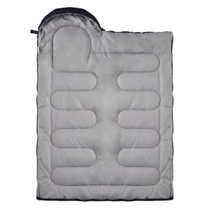 Dunkelblauer ECD Germany Schlafsack Outdoor für Camping, 210x72 cm.
