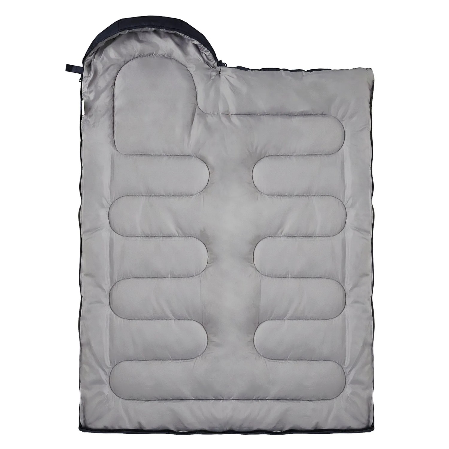 Dunkelblauer ECD Germany Schlafsack Outdoor für Camping, 210x72 cm.