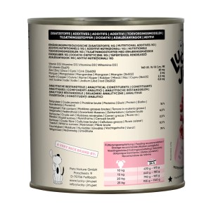 Lucky Jim Hunde-Nassfutter Adult Rind & Lamm, 800g Dose.