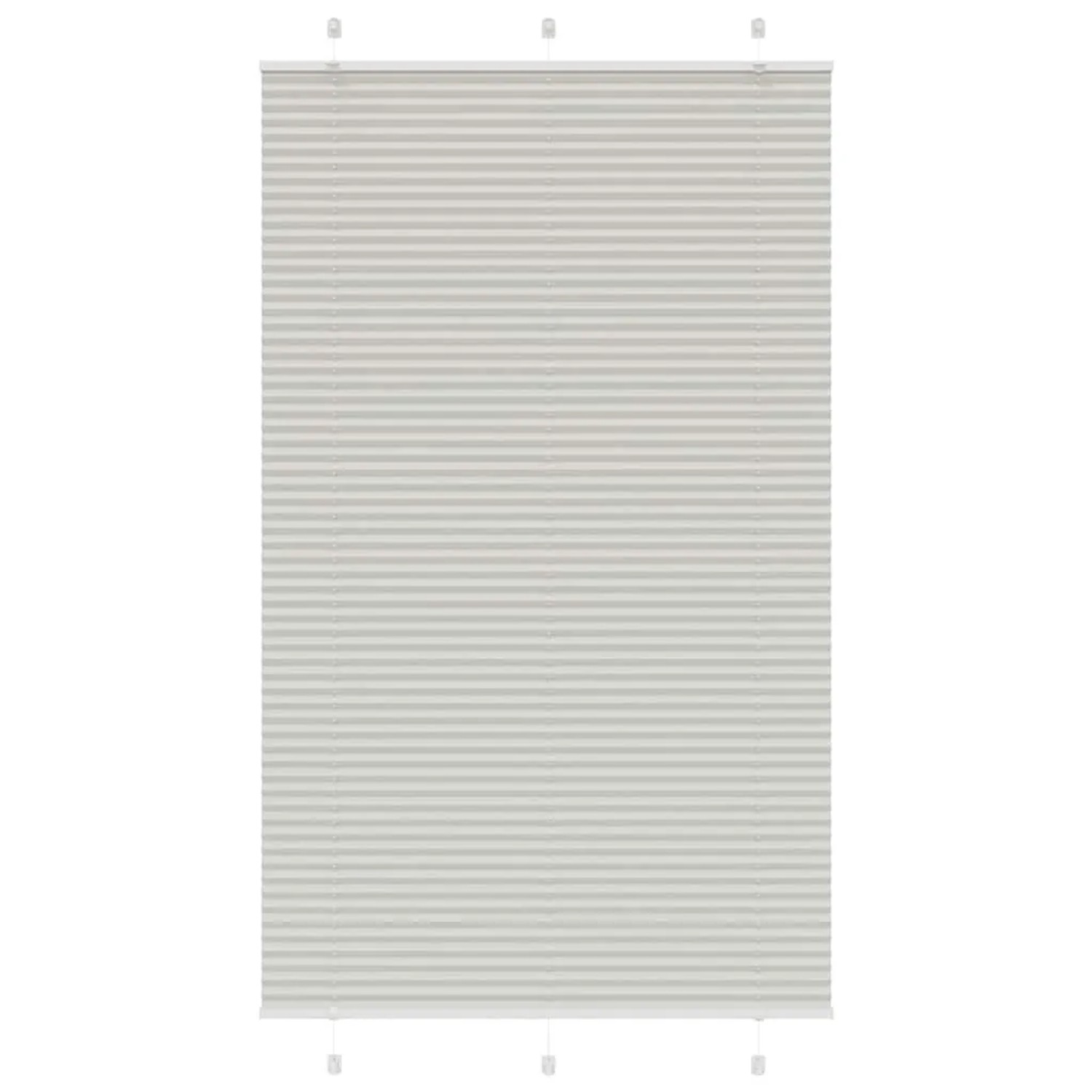 vidaXL Plissee Hellgrau 115x200 cm Stoffbreite 114,4 cm Polyester 4015367 günstig online kaufen