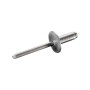 Großkopfniete 5,0x10,0 mm aus Aluminium und Edelstahl A2 für Zangen.